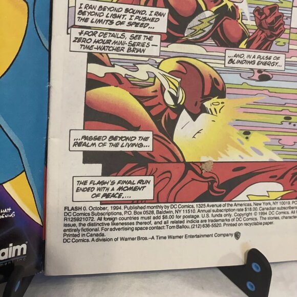 The Flash Vol 2 #0 Flashing Back 1994 Mike Wieringo José Marzan, Jr. Cover Mark - Picture 5 of 12